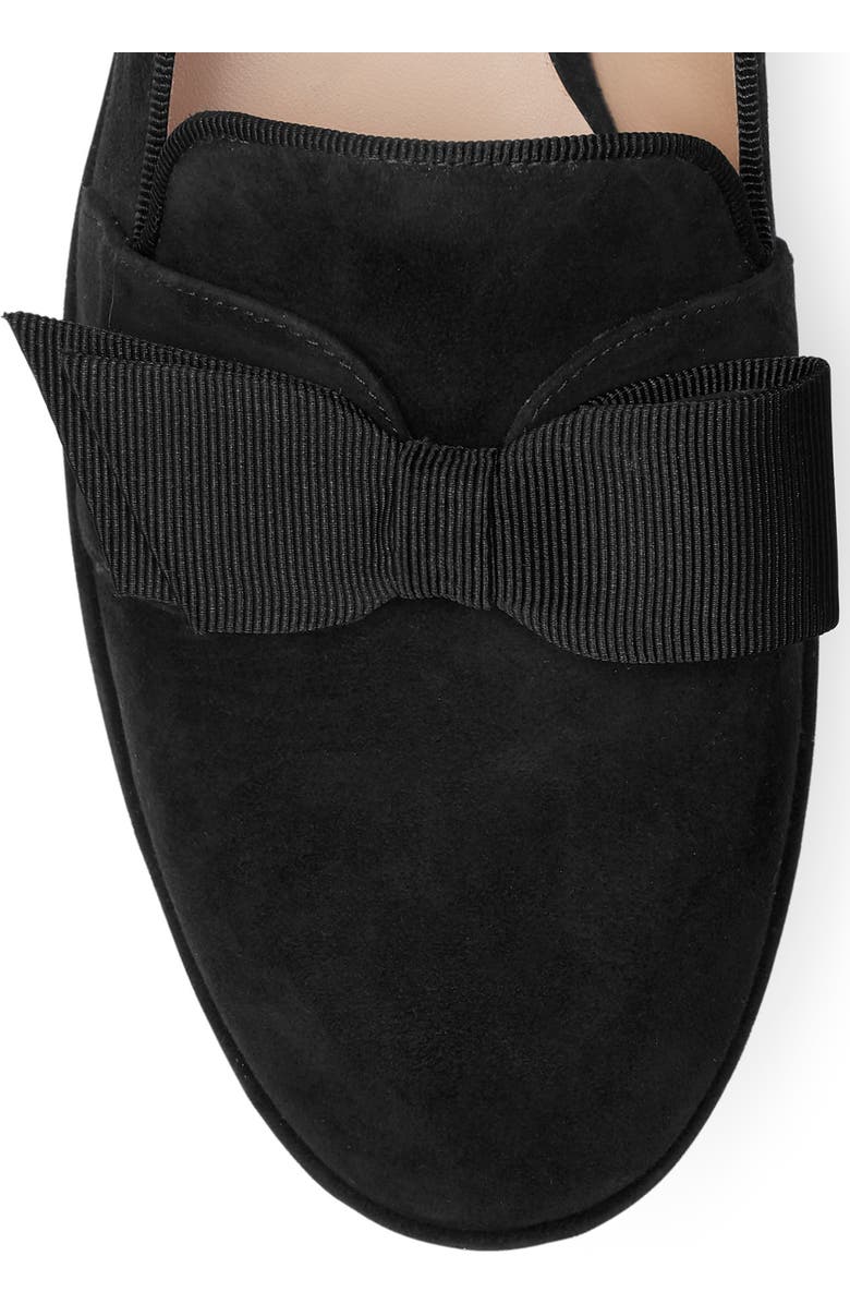 Stuart Weitzman Keegan Bow Loafer, Alternate, color, Black