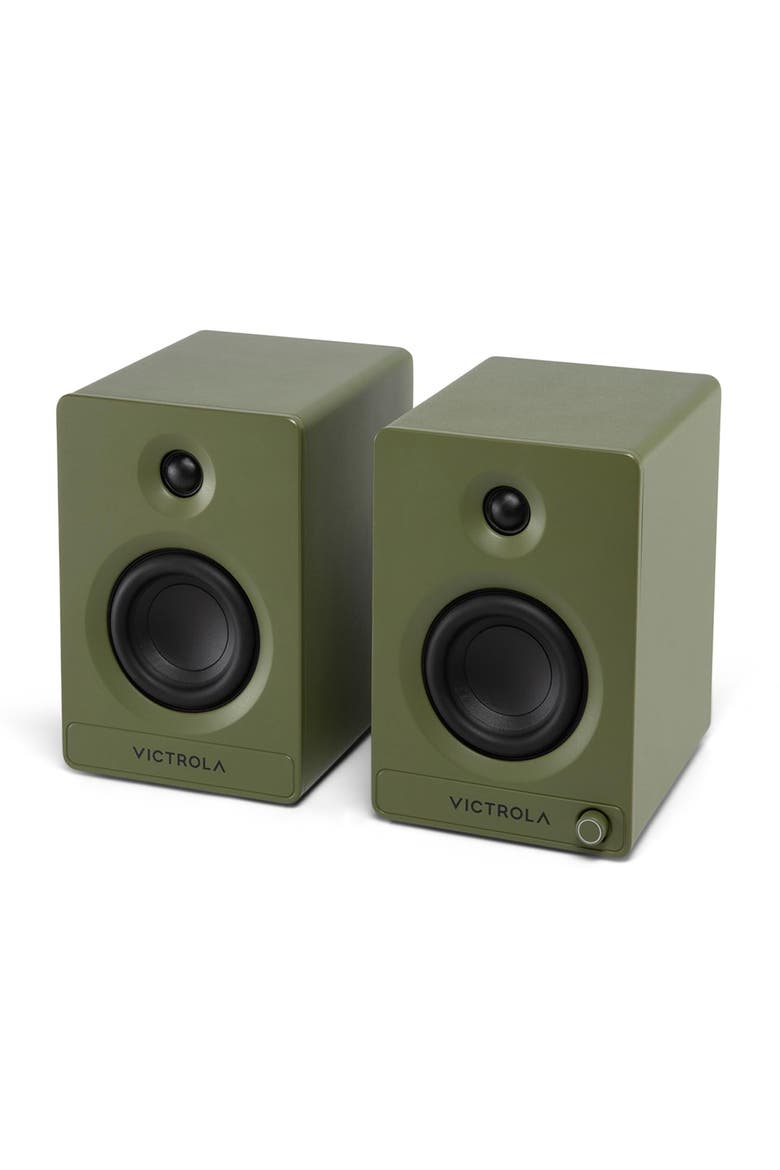 Tempo Bluetooth Bookshelf Speakers, Alternate, color, Green