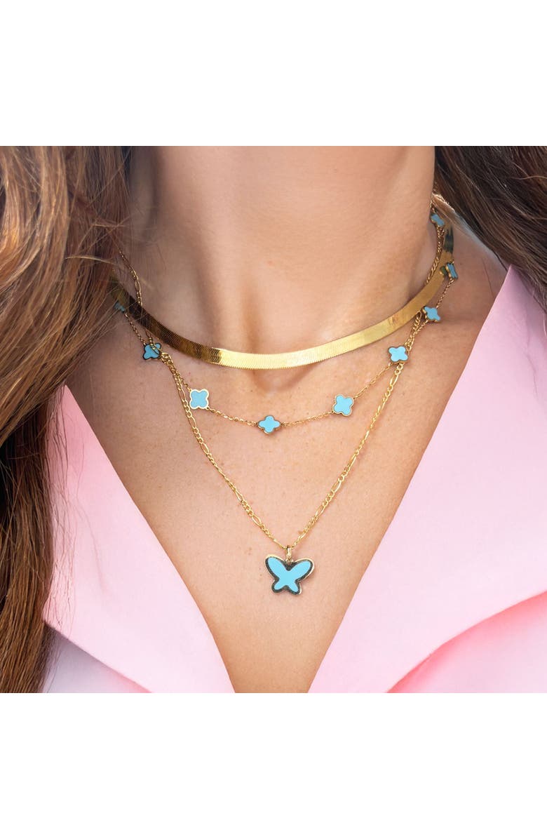 The Lovery Fine Jewelry Figaro Chain Necklace, Alternate, color, Yellow Gold