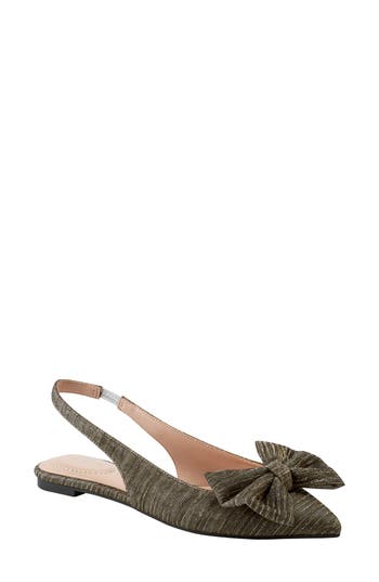 Bandolino Simona Slingback Flat In Bronze