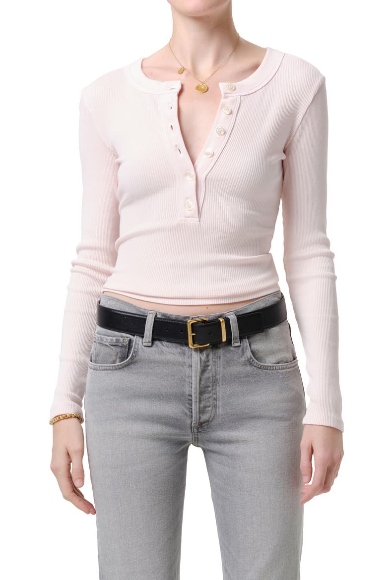 Varra Rib Henley, Alternate, color, PINK PEPPERCORN LT PINK