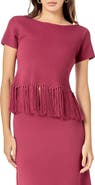 English Factory Fringe Hem Knit Top