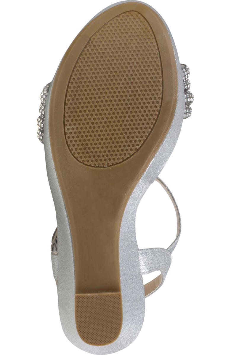 Touch Ups Gemini Platform Wedge Sandal, Alternate, color, Silver