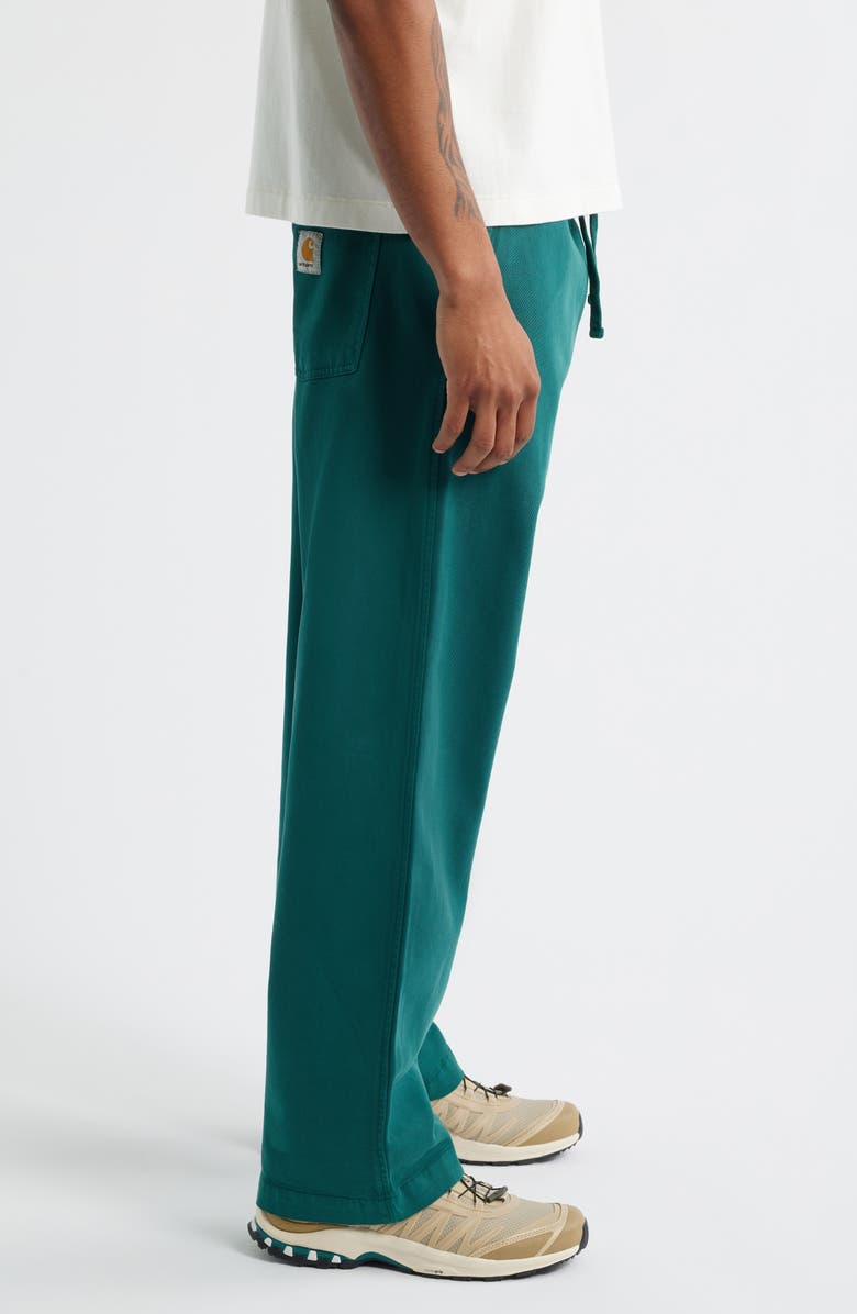 Carhartt Work In Progress Floyde Twill Drawstring Pants, Alternate, color, Rainforest (Garment Dyed)