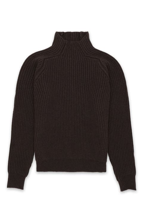 Leona High Neck Wool and Cashmere Sweater