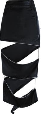 ÚCHÈ Spiral Zipper Skirt