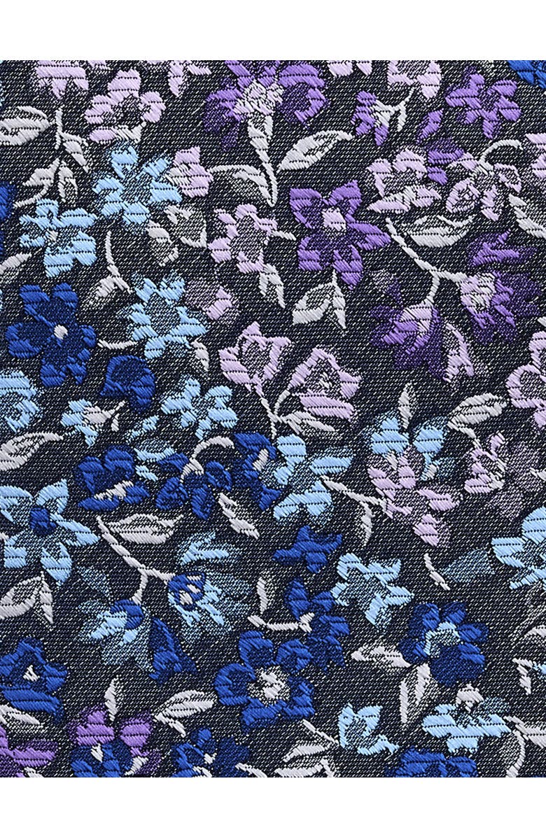 Synrgy by DXL Big & Tall Multicolored Floral Tie, Alternate, color, Purple