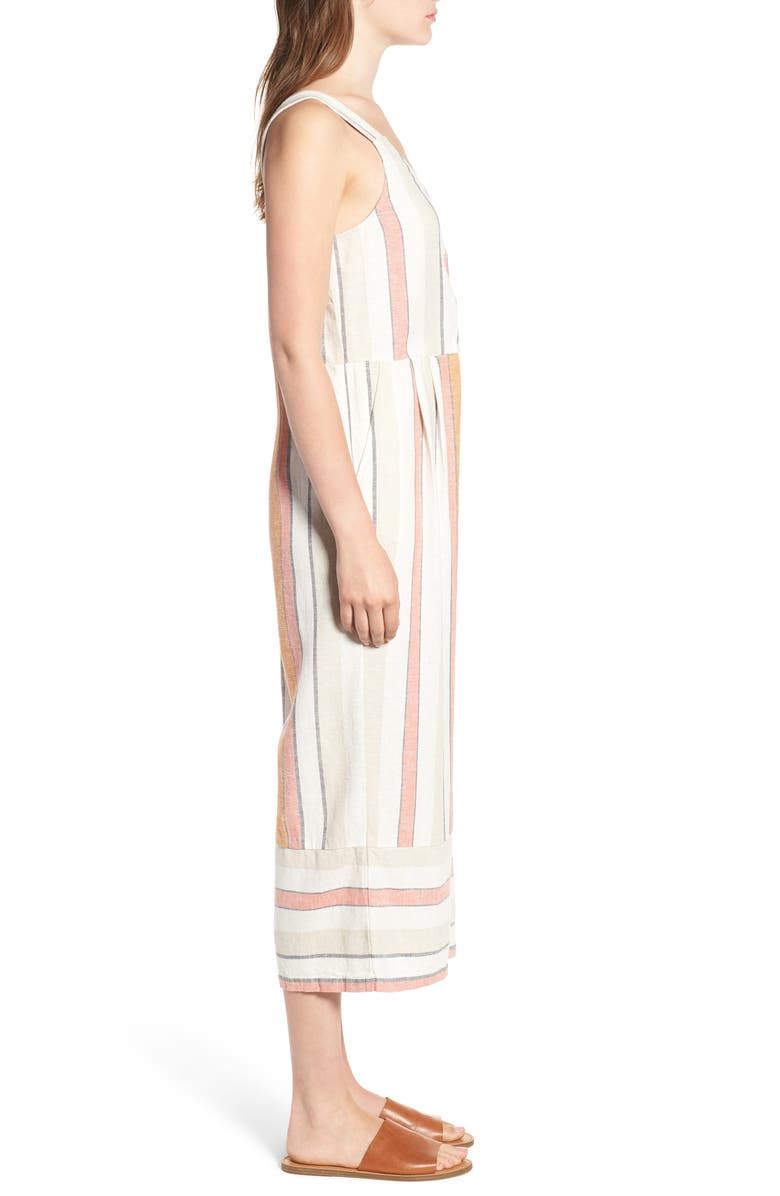 BP. Stripe Surplice Jumpsuit, Alternate, color, 