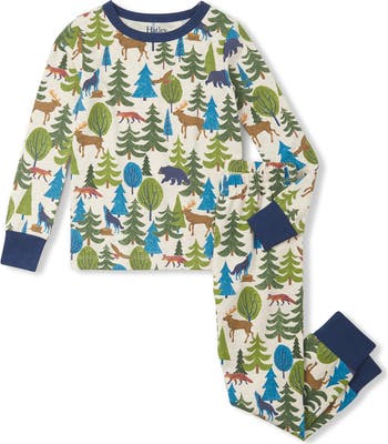 Hatley Cotton Pajama Set - Forest Scene