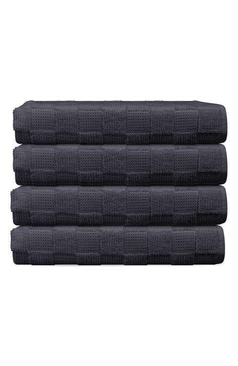 Waffle Terry 4-Piece Turkish Cotton Washcloths