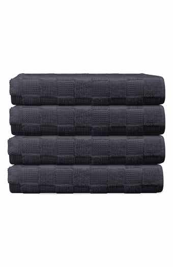 DePera Waffle Terry 4-Piece Turkish Cotton Washcloths