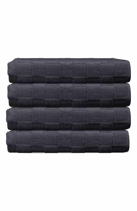 DePera Waffle Terry 4-Piece Turkish Cotton Washcloths