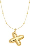 Emma Rae 14K Gold Plated Bubble Initial Pendant Necklace