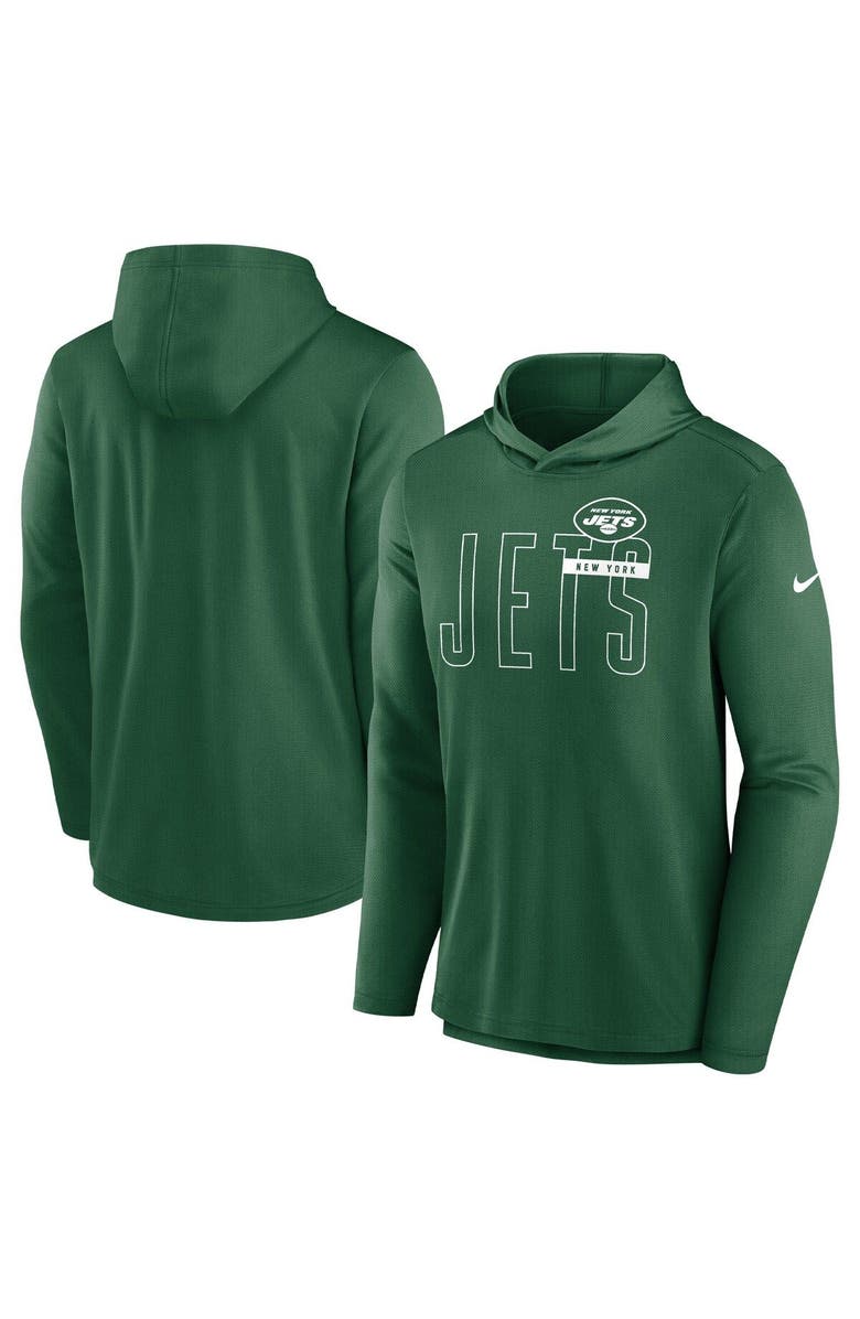 Nike Men's Nike Green New York Jets Performance Team Pullover Hoodie, Alternate, color, Green