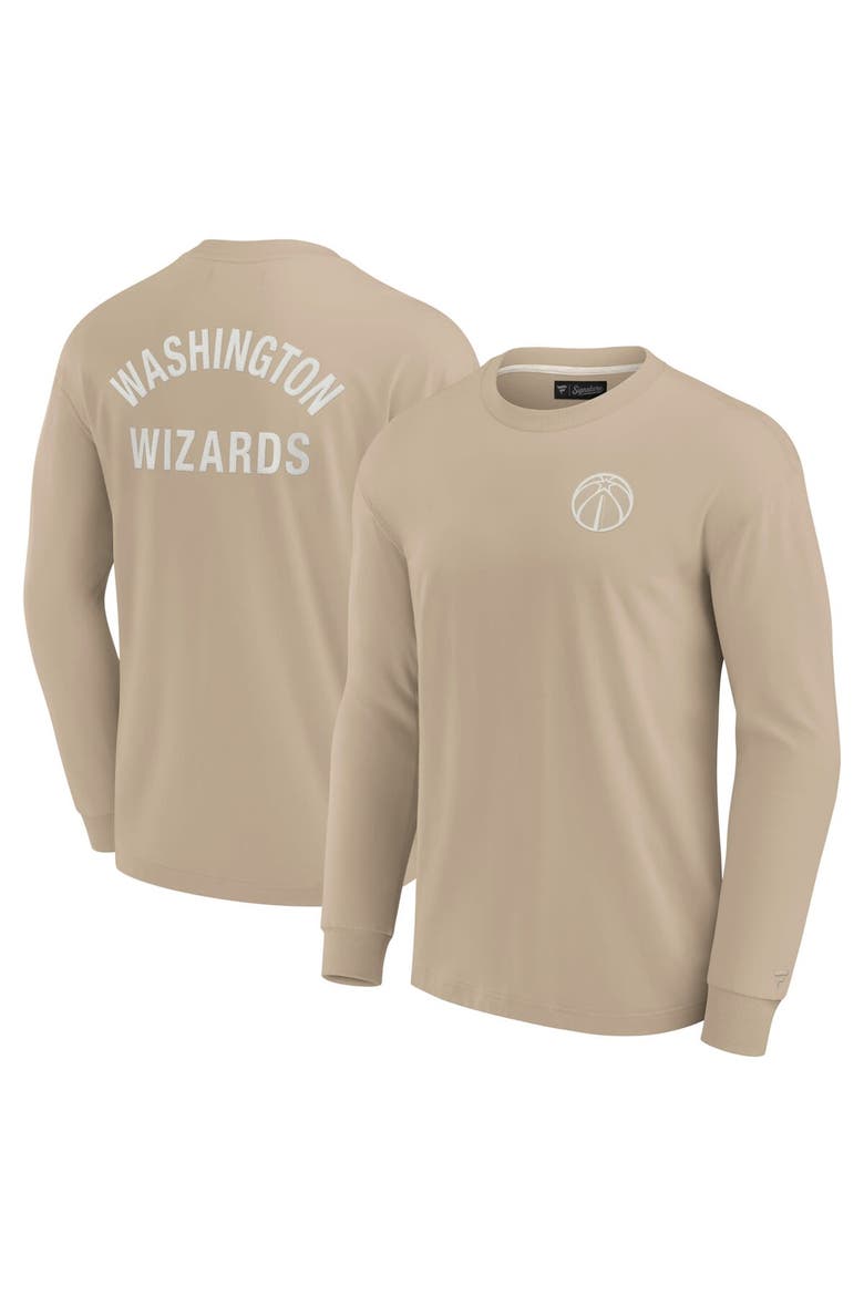 Unisex Fanatics Signature Khaki Washington Wizards Elements Super Soft Long Sleeve T-Shirt, Main, color, Khaki