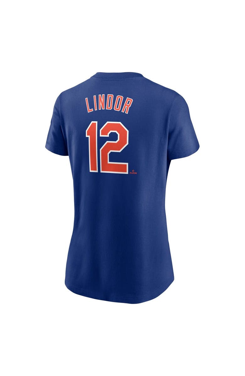 Nike Women's Nike Francisco Lindor Royal New York Mets Fuse Name & Number T-Shirt, Alternate, color, Royal
