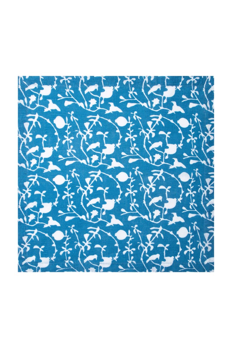 Sanctuary Printed Napkins - Set of 4, Alternate, color, Blue 20" x 20"