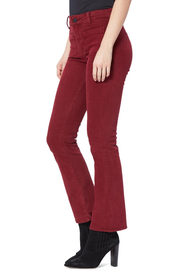 Claudine High Waist Patch Pocket Crop Flared Jeans, Alternate, color, VTG CABERN