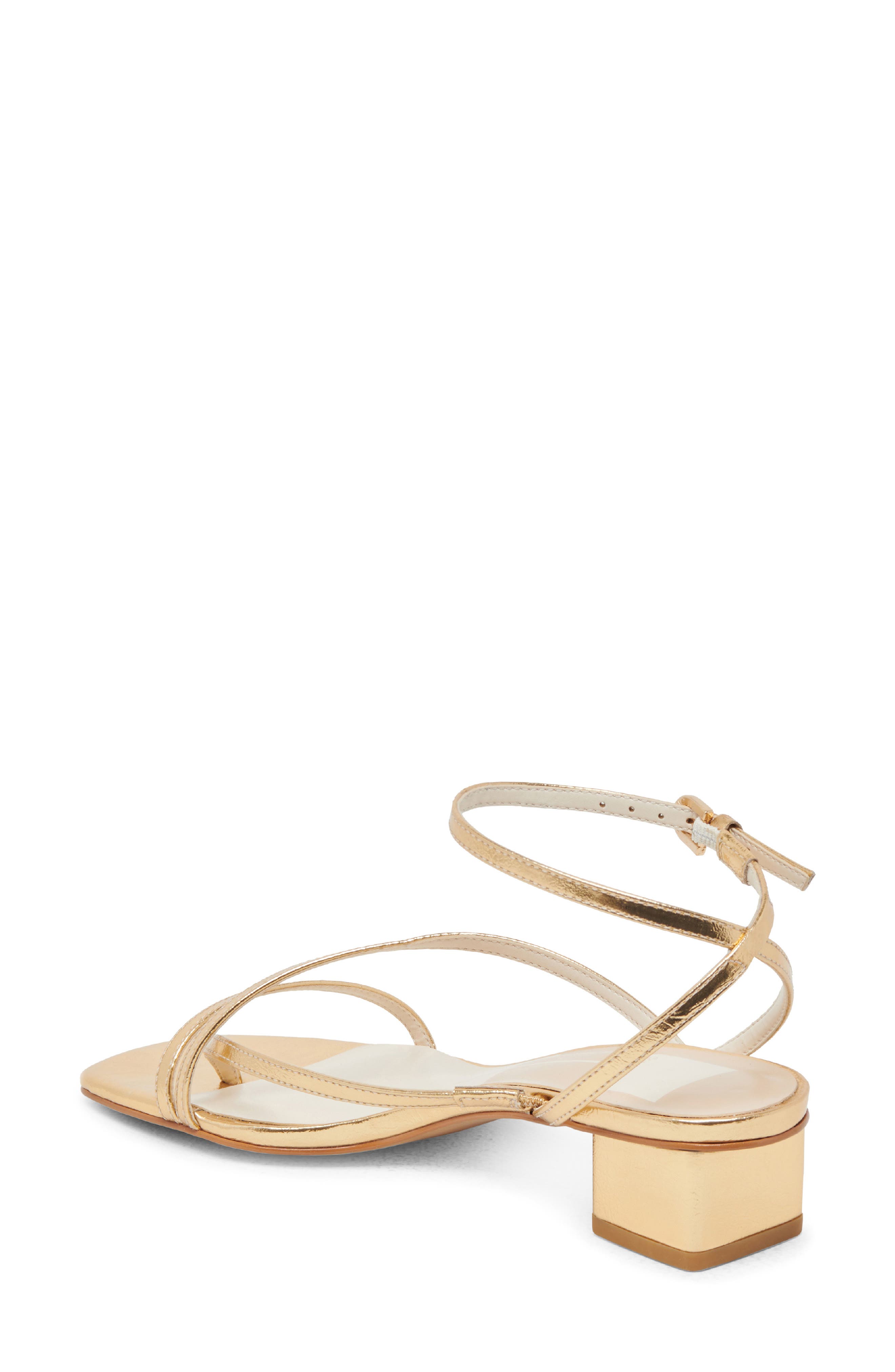 Karlos Ankle Strap Sandal, Alternate, color, GOLD METALLIC STELLA