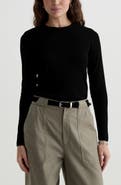 AG Julia Rib Long Sleeve Top