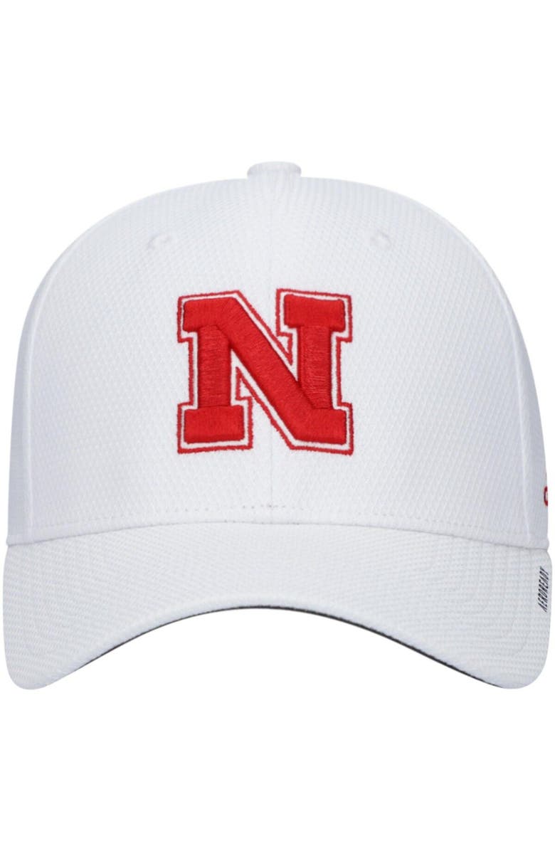 adidas Men's adidas White Nebraska Huskers 2021 Sideline Coaches AEROREADY Flex Hat, Alternate, color,