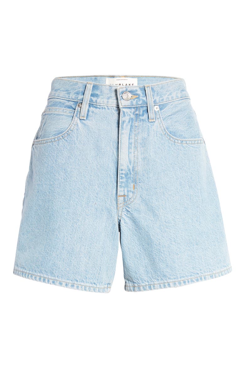Walker High Waist Denim Shorts, Alternate, color, CLEAR SKIES