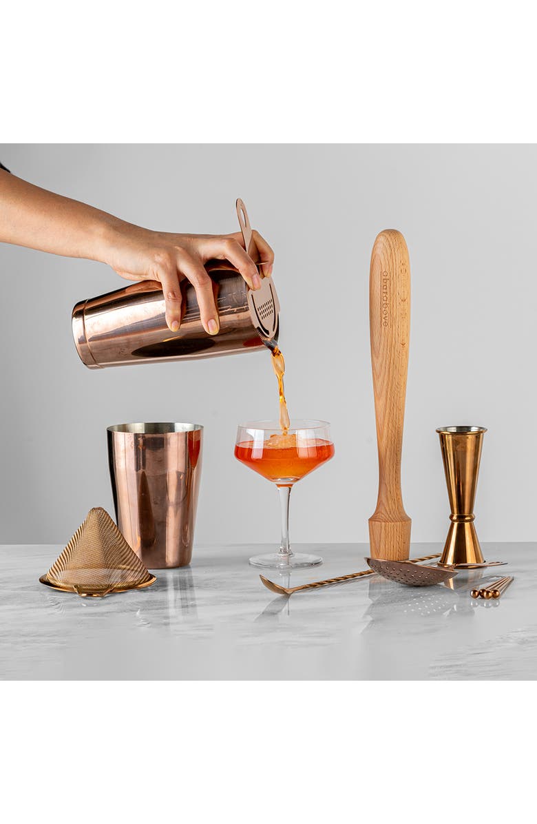 A Bar Above 14-Piece Craft Bar Set, Antique Copper, Alternate, color, Antique Copper