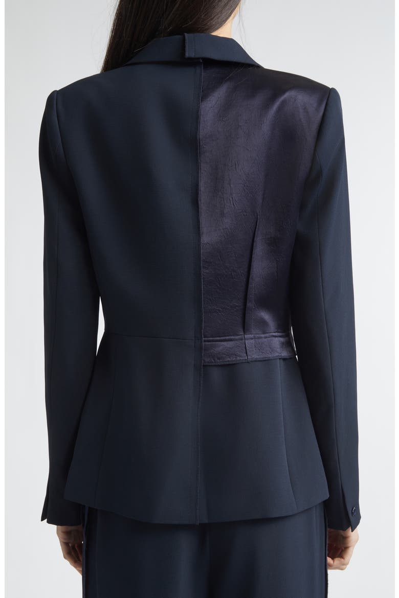 Cady & Washed Twill Blazer, Alternate, color, ULTRA NAVY