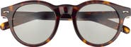 Montblanc 49mm Core Round Sunglasses