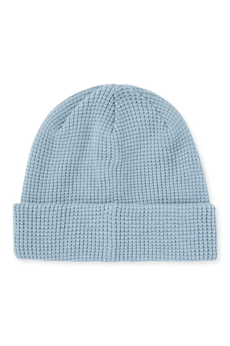 Cloud Waffle Beanie, Alternate, color, DUSTY BLUE