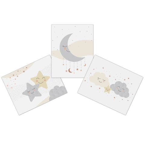 Goodnight Moon 3-Piece Unframed Nursery/Child Wall Art- 11 inch x 14 inch