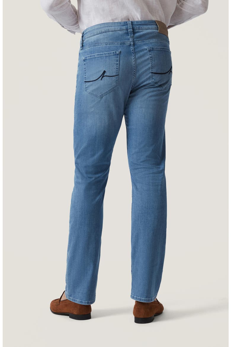 Courage Straight Leg Jeans, Alternate, color, MID BLUE KONA