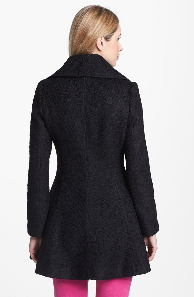 GUESS Double Breasted Bouclé Coat, Alternate, color, 