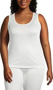 Lands' End Petite Silk Interlock Thermal Long Underwear Base Layer Tank Top