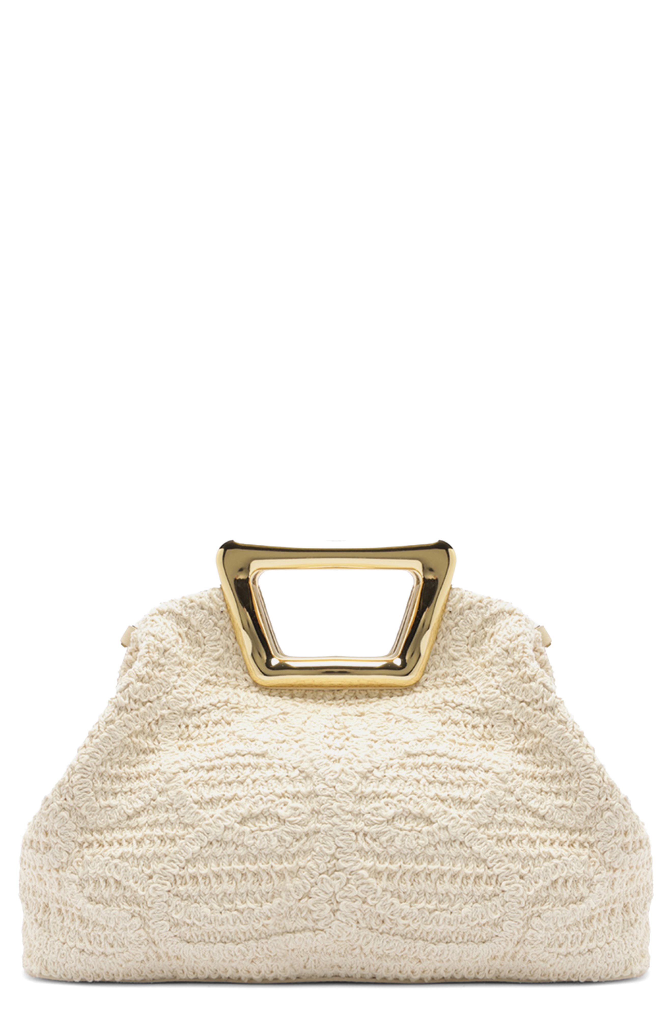 Arezzo Amelia Medium Open Stitch Crossbody Bag, Main, color, Cru/ Panacota