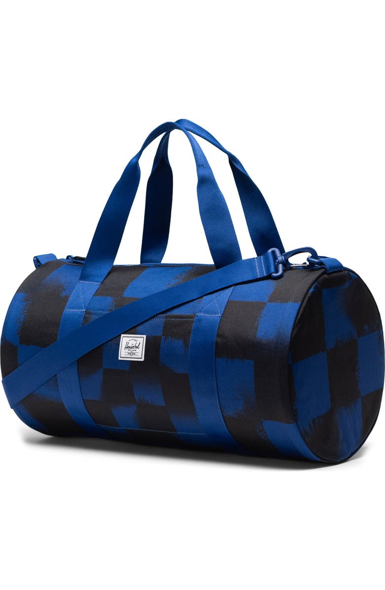 Herschel Supply Co. Kids' Classic Little Duffle Bag, Alternate, color, Stencil Checker Sodalite Blue