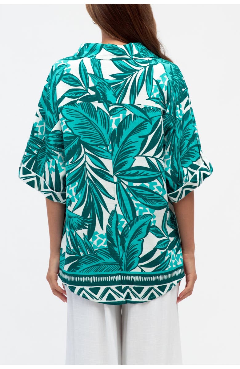 Label of Love Tropica Shirt & Pant Set, Alternate, color, Green