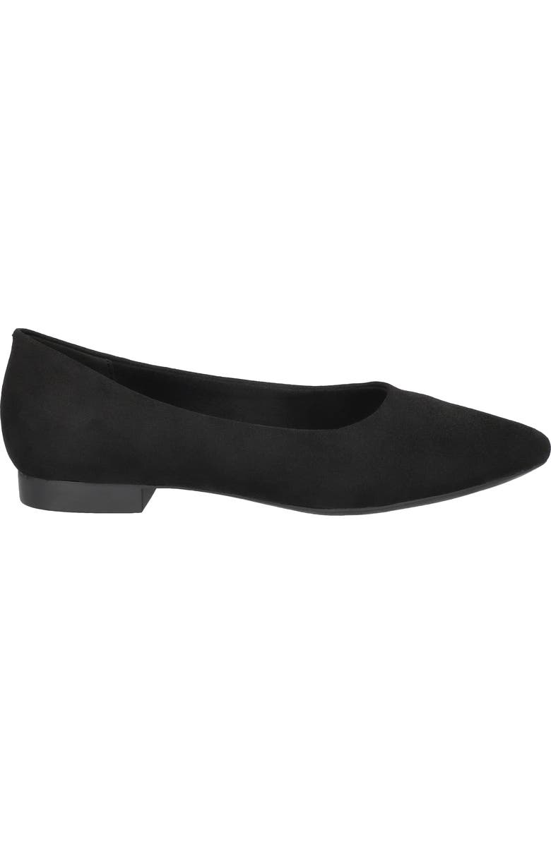 Bella Vita Mireya Pointed Toe Flat, Alternate, color, Black Suede