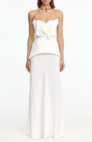 Acler Bankson Floral Appliqué Gown