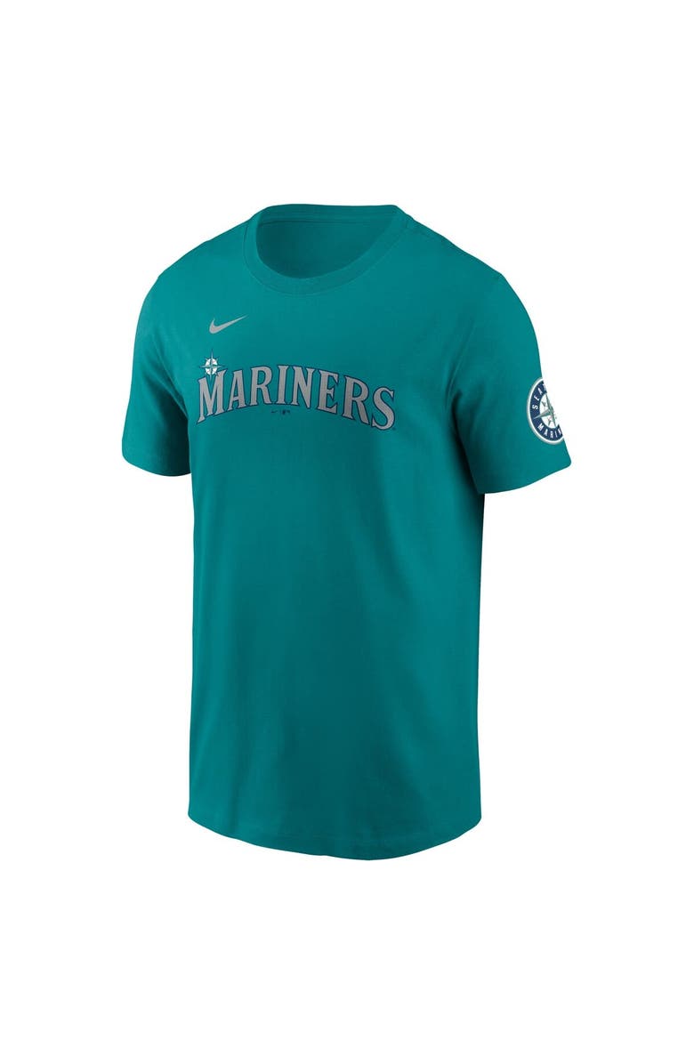 Nike Men's Nike Cal Raleigh Aqua Seattle Mariners Fuse Name & Number Inline T-Shirt, Alternate, color, Aqua