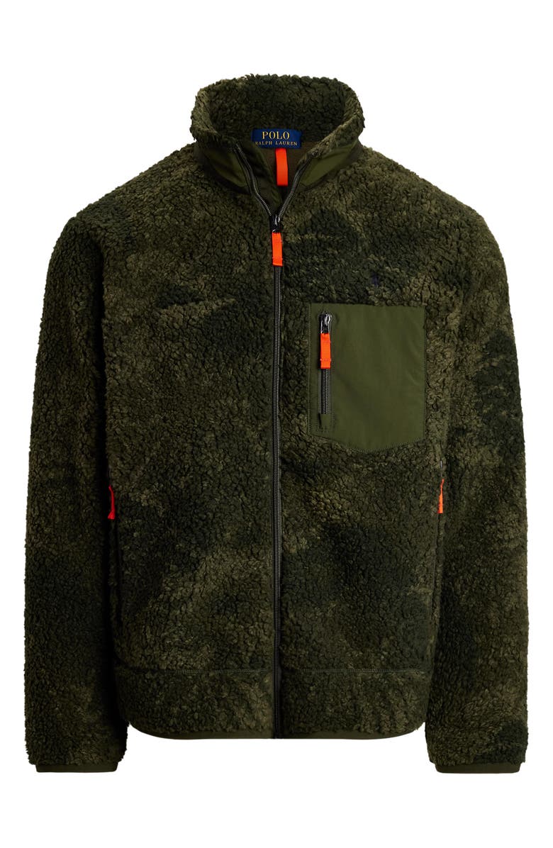 Polo Ralph Lauren High Pile Bonded Fleece Jacket, Alternate, color, Palm Cove Camo Jaq