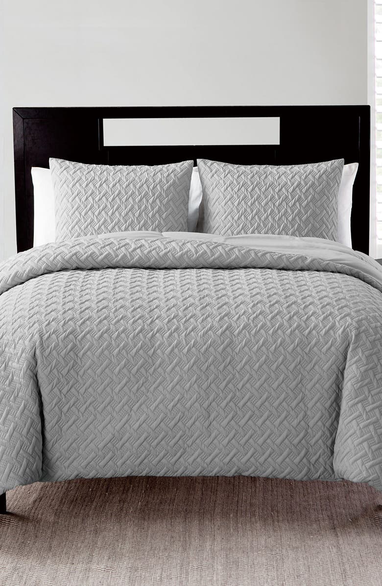 VCNY HOME Nina Embossed Comforter Set - Full/Queen, Alternate, color, Grey
