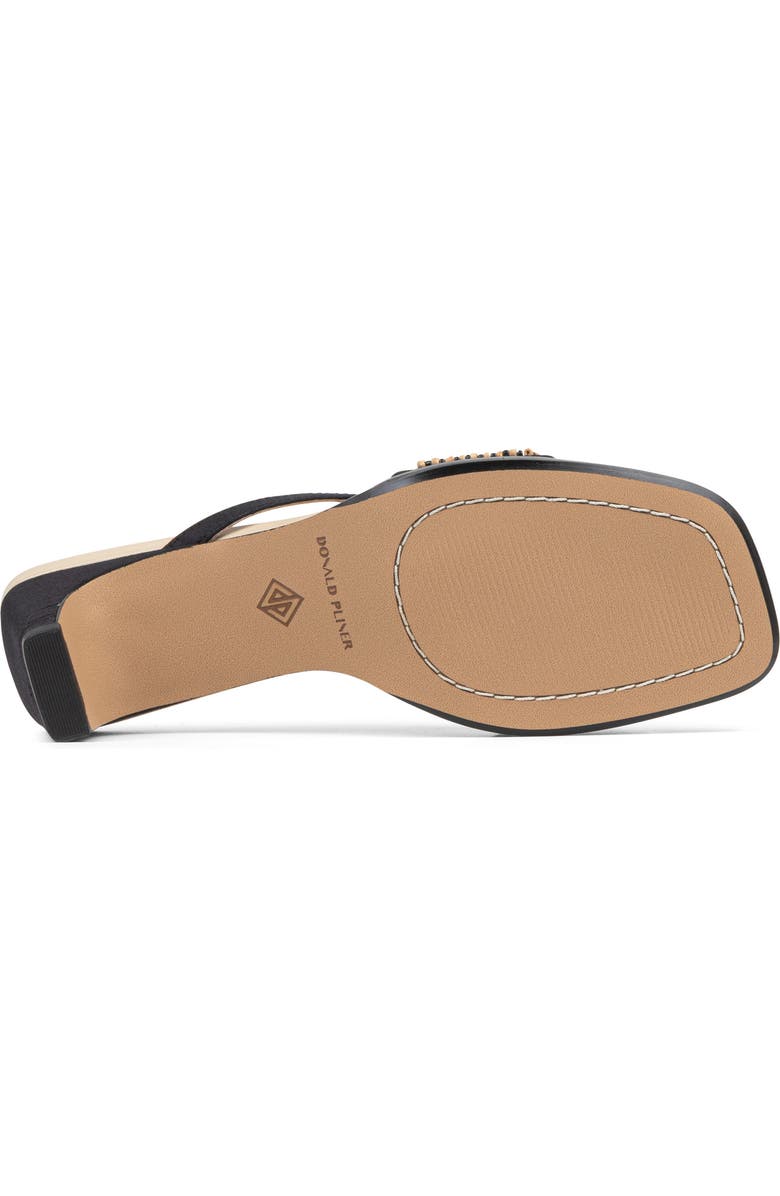 Donald Pliner Dhora Block Heel Sandal, Alternate, color, Black-Natural