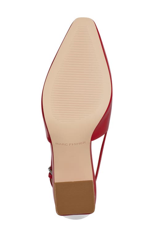 Marc Fisher Lethe Slingback Pump In Red