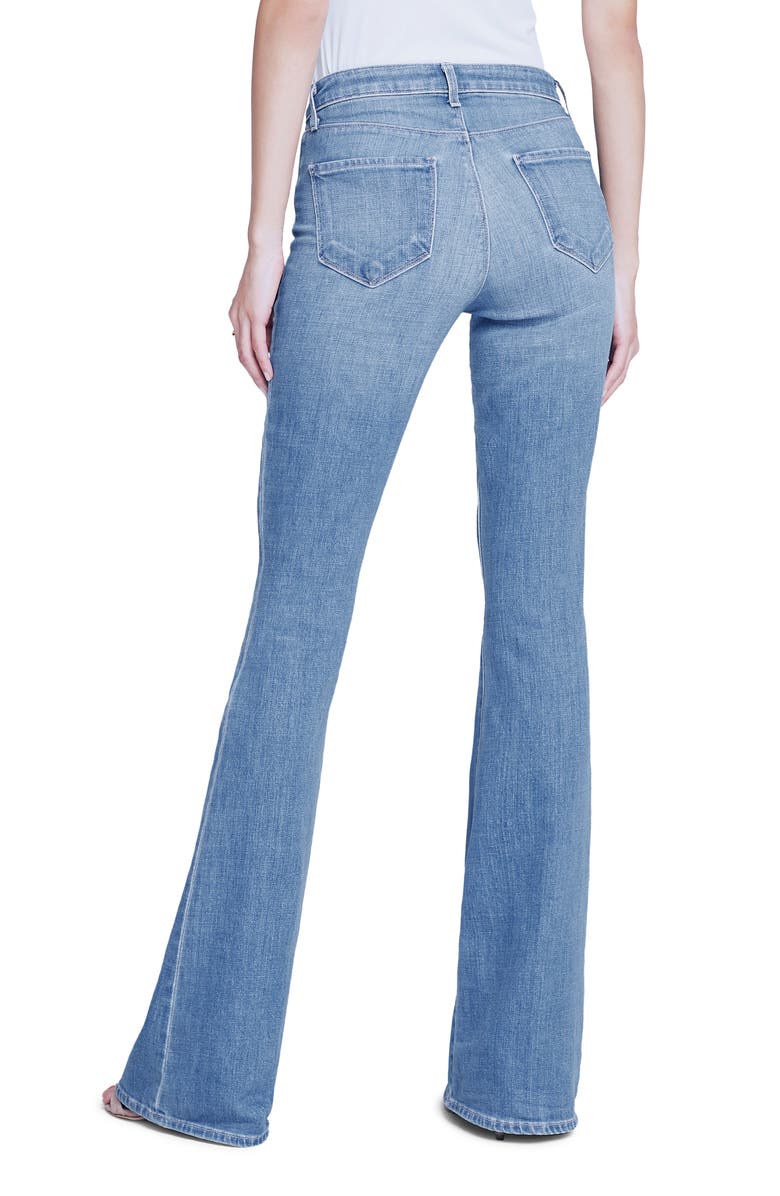 L'AGENCE Bell High Waist Flare Jeans, Alternate, color,