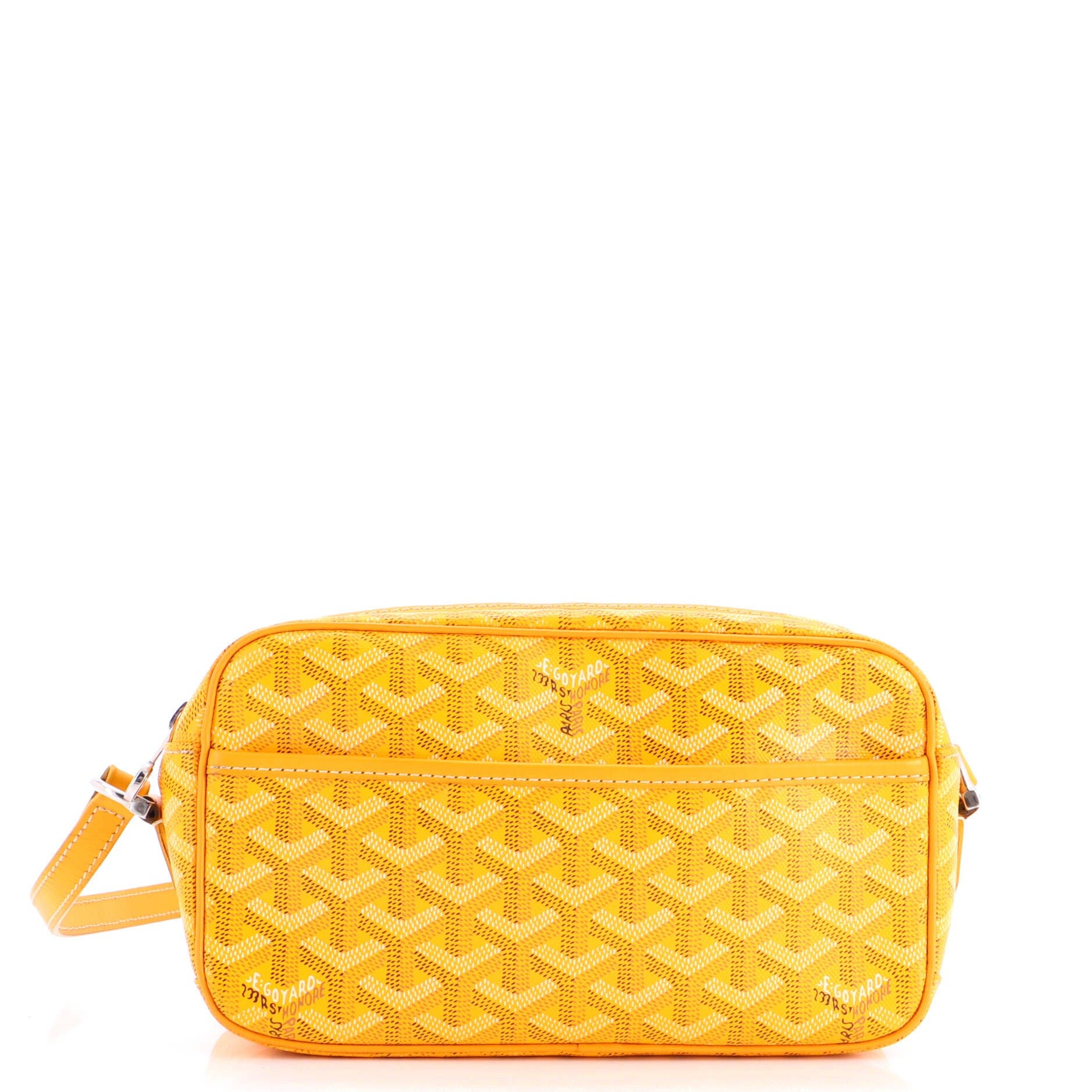 Pre-Owned Goyard Cap Vert Bag Coated Canvas, Main, color, Yellow