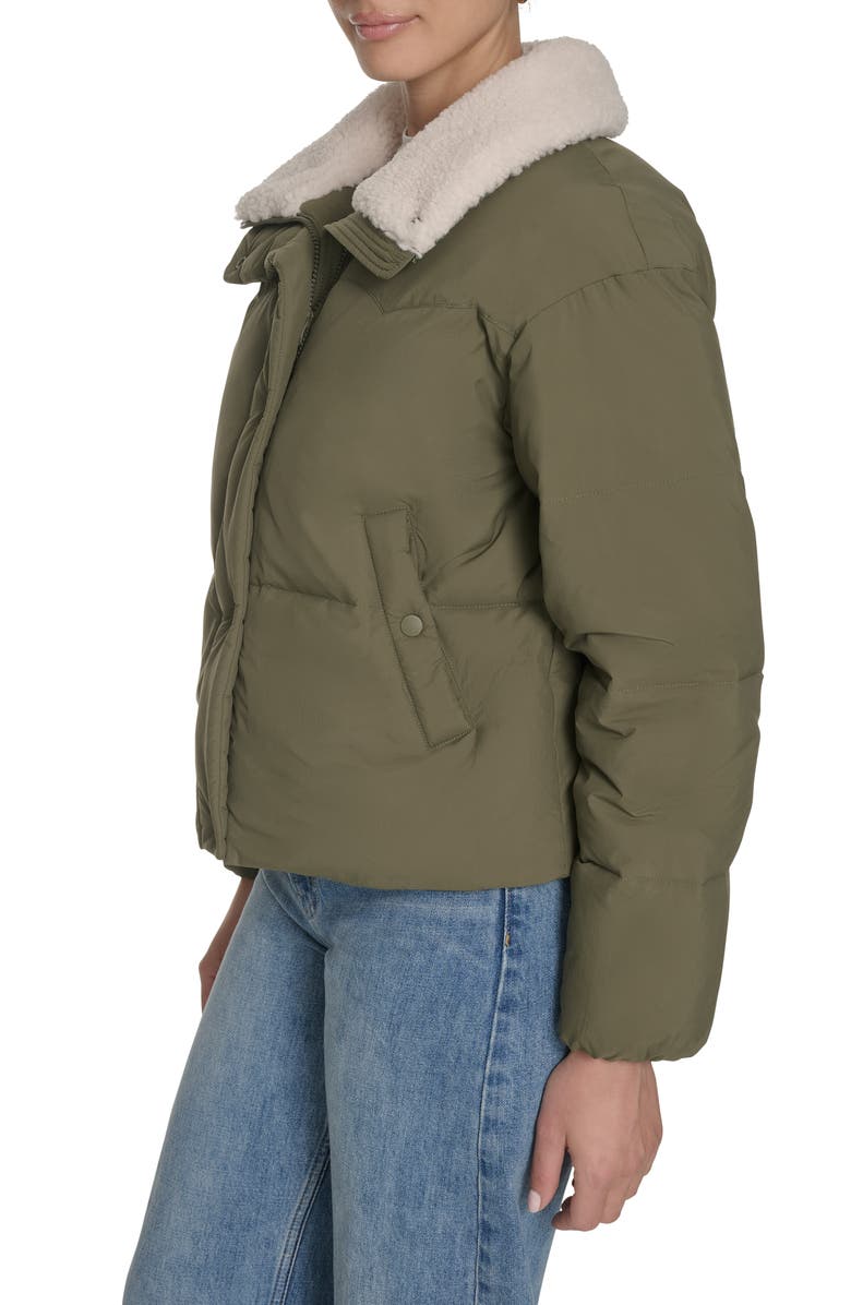 Levi's Western Puffer Jacket, Alternate, color, Olive