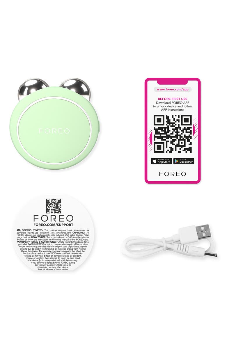 FOREO BEAR 2 go Microcurrent Facial Toning Device, Alternate, color, Pistachio