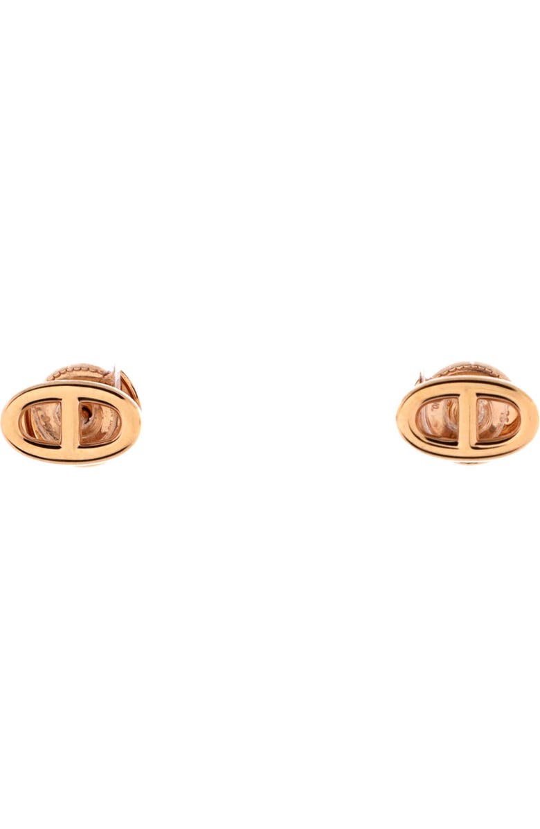 Pre-Owned Hermes Farandole Stud Earrings 18K Rose Gold Very Small, Main, color, Rose Gold