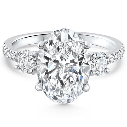 Bliss Diamond Certified 3 1/4ct Oval Diamond Engagement Ring 14k Gold Lab Grown In 14k Yellow Gold